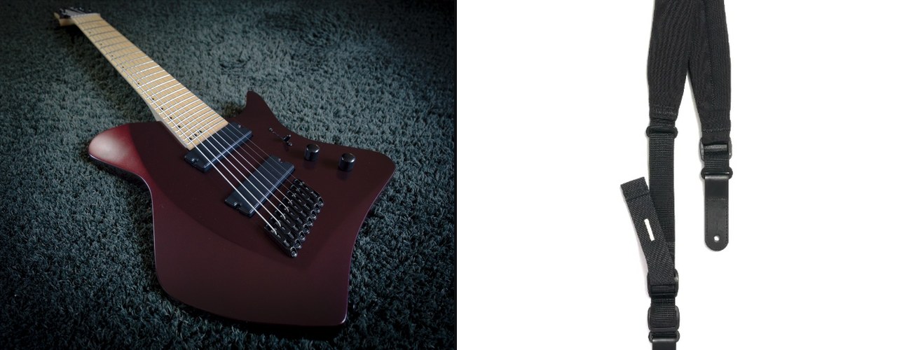 A custom guitar build and the Modern Strap in use